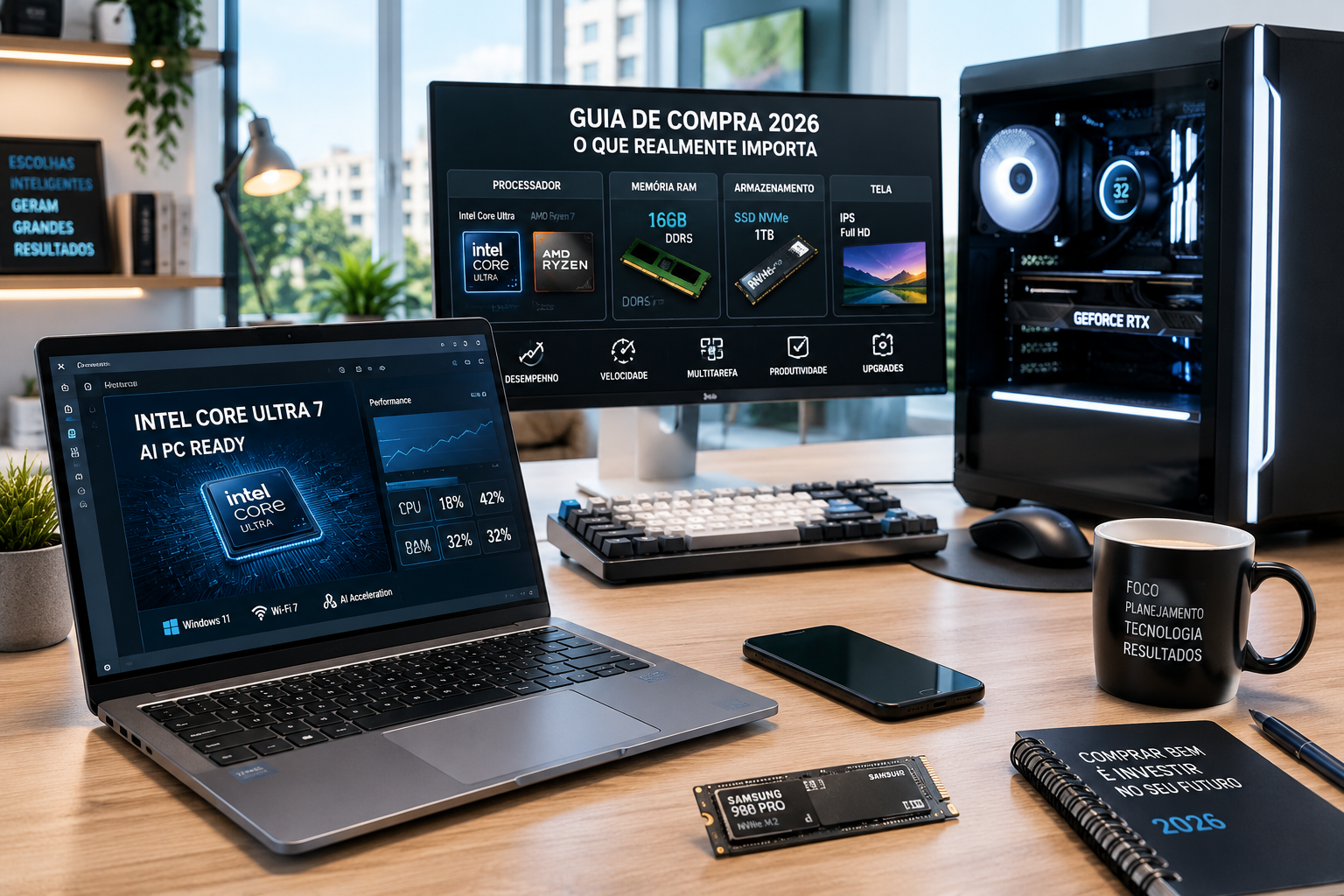 O Que Observar ao Comprar um PC ou Notebook em 2026: Guia Completo Para Leigos